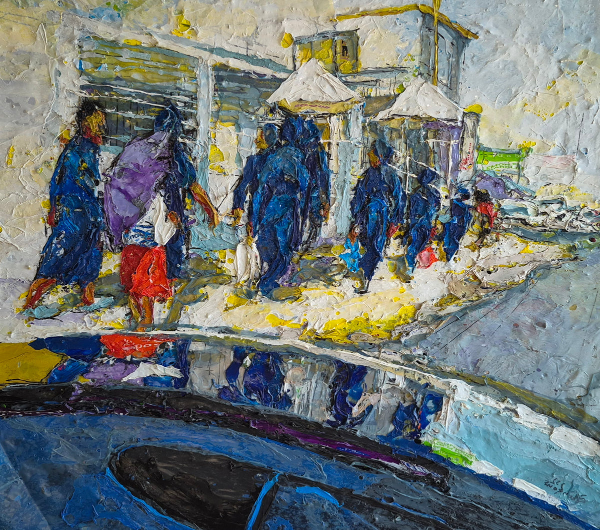 AFTER CHURCH SERVICE,970x670,plastic collage
